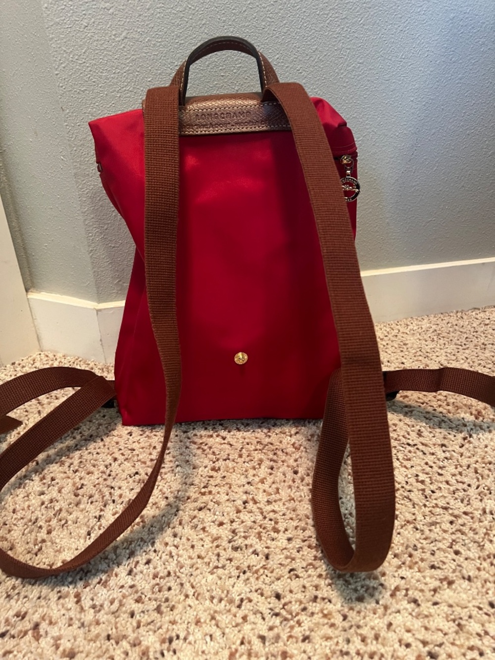 Longchamp Le Pliage Nylon Canvas Backpack - Picture 5 of 6